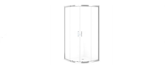 Cersanit Brasco hromēts dušas stūris ar baltu akrila paliktni 90x190cm bez sifona